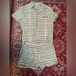 Dandy Del Mar THE TONGA LINEN SET - ALHAMBRA CHECK Large Sold Out